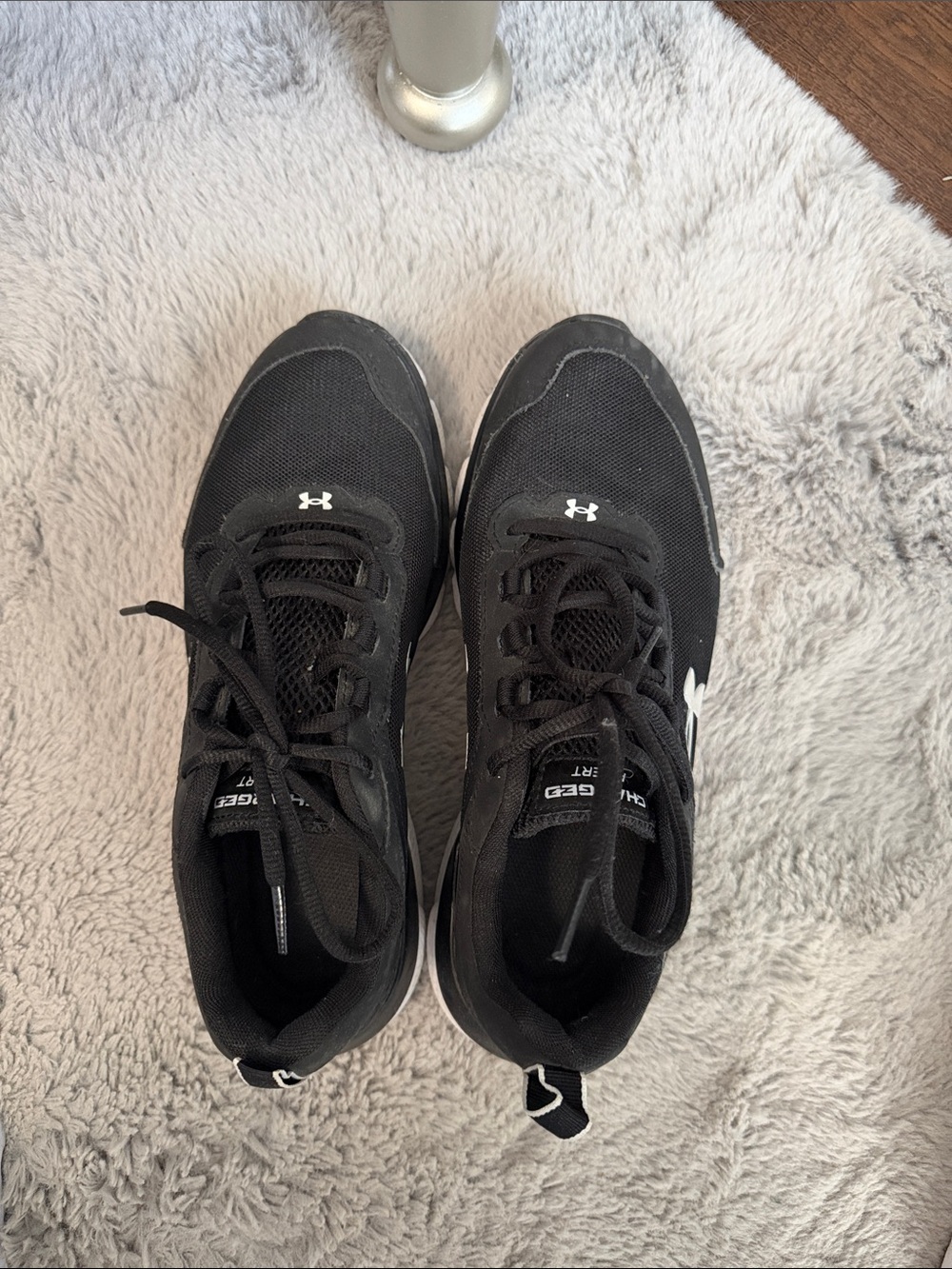 Under Armour Men’s Black and White Athletic Trainers
